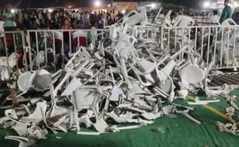 Audience created ruckus in Bhoramdev Mahotsav, more than two thousand chairs were broken