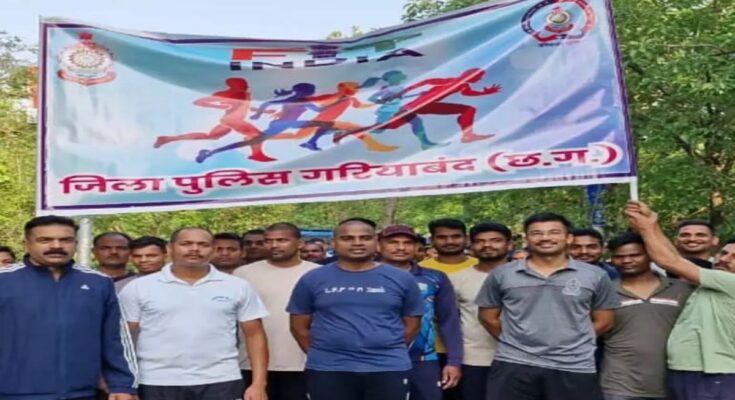 Police's Fit India Run, SP gave the message of staying healthy