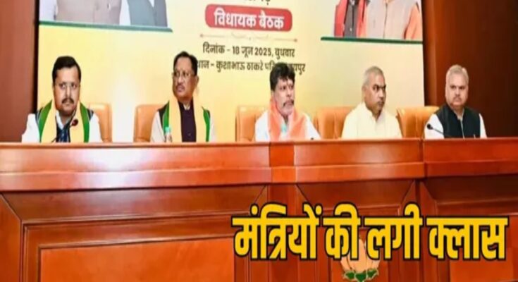 Performance classes for ministers held at BJP state office, some reprimanded