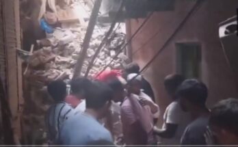 Major accident in the capital: Four-storey building collapsed, many people buried under the rubble