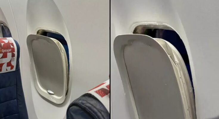 Window frame broke off in mid-air in SpiceJet flight, passenger raises questions