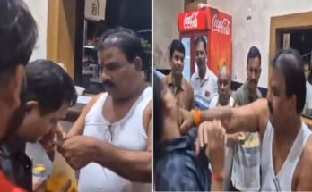 MLA beats canteen employee, video goes viral