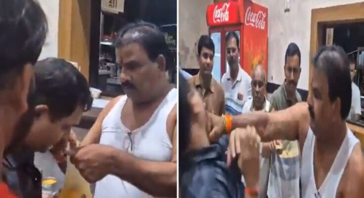MLA beats canteen employee, video goes viral