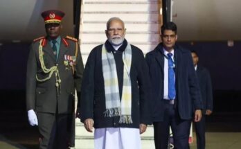 PM Modi arrives on Namibia tour, will meet President; will address Parliament