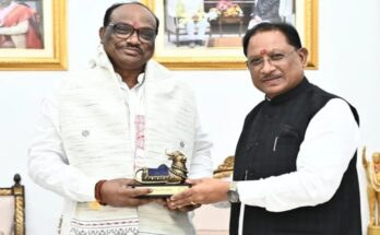 Union Minister of State Uikey made a courtesy call on CM Sai