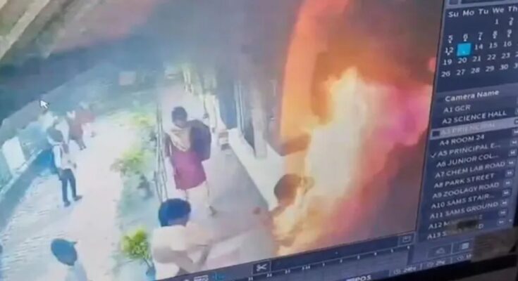 HOD threatened to ruin her life for not doing sexual favours, student set herself on fire