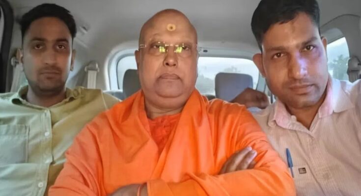 Swami Chaitanyananda arrested, arrested from Agra hotel, Delhi Police action, Shri Sharda Institute case, sexual exploitation of 17 girl students, anticipatory bail rejected, Patiala House Court, fake trust scam, fraud worth crores, two passports recovered, CCTV girls hostel, obscene message allegations,