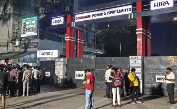 Raipur Steel Plant accident, Godavari Power and Ispat Limited, pellet unit structure collapse, workers died, management negligence, safety standard violation, Labour and Industrial Health Safety Department, independent investigation, construction material quality, structural weakness, post-mortem,