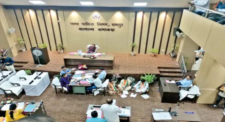 Raipur Development Projects, Gauravpath-2, Pachpedi Naka Connectivity, Mahadevghat Corridor, Technical Tower Raipur, Raipur Nagar Nigam Meeting, Mayor Meenal Chaubey, Raipur Smart City, Urban Infrastructure,