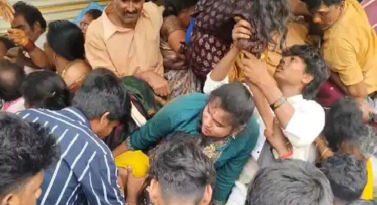Stampede at Mini Tirupati temple in Andhra Pradesh, 10 dead.