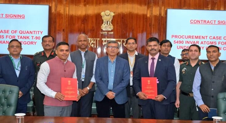 Indian Army strength boost, Invar anti-tank missile, T-90 tank upgrade, Defence Ministry BDL contract, Bharat Dynamics Limited, laser-guided missile, anti-armour capability, Buy Indian category,