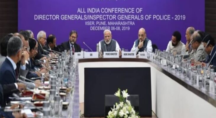 DGP-IG Conference, Raipur, PM Modi, Amit Shah, Ajit Doval, Police Chiefs, Security Agencies, Maoist Violence, National Security, Law Enforcement, Intelligence Bureau, Police Medal, Strategy Meeting, Developed India Vision, Roadmap,