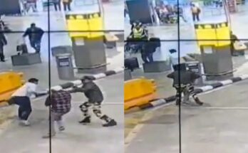 Bengaluru Airport, CISF Action, Knife Attack Attempt, Taxi Drivers Clash, Kempegowda International Airport, Sohail Ahmed, Arrested, Weapon Act, Security Intervention, Viral Video, Bengaluru Police, Airport Safety, CISF ASI Sunil Kumar,