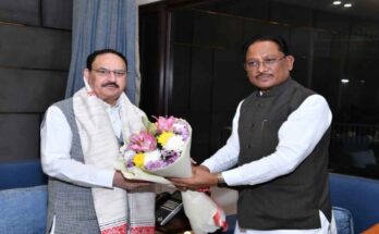 Chief Minister Vishnu Dev Sai, JP Nadda, Health Minister, Delhi Meeting, Healthcare Facilities, Medical Infrastructure, Chhattisgarh Health, Rural Healthcare, Government Collaboration,