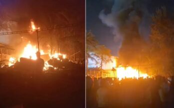 Thane Fire News, Wedding Reception Fire, Blue Roof Club Thane, Banquet Hall Fire, Fire Due to Fireworks, Thane Municipal Corporation, Disaster Management Team, Fire Brigade Rescue, Wedding Guests Safe,