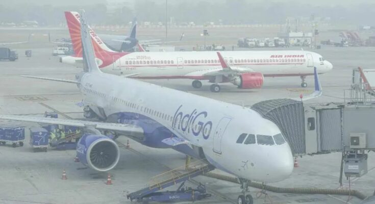 Dense Fog, Flight Disruption, Delhi Airport, North India Weather, Air India Advisory, IndiGo Travel Advisory, Low Visibility, Delayed Flights, Cancelled Flights,