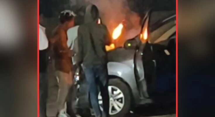 Birthday Celebration, Sword Cake Cutting, Korba News, Manikpur Police Chowki, Public Nuisance, Illegal Weapon, Youth Misconduct, Roadside Party, Police Action,