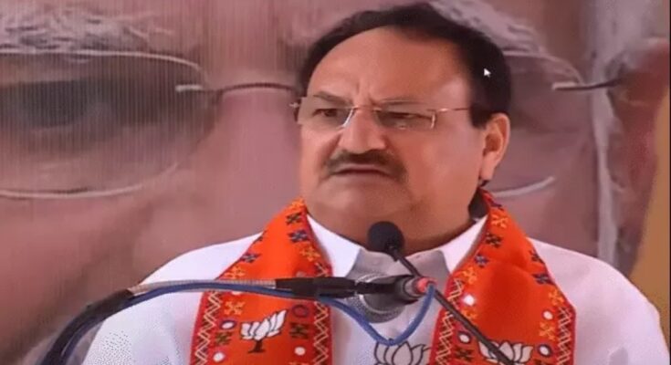 JP Nadda, Chhattisgarh, Janjgir, BJP, state program, government achievements, welfare schemes, CM Vishnu Dev Sai, political strategy, exhibition, beneficiary dialogue, security alert, Raipur airport, helicopter, party workers, event schedule, Bhopal departure,