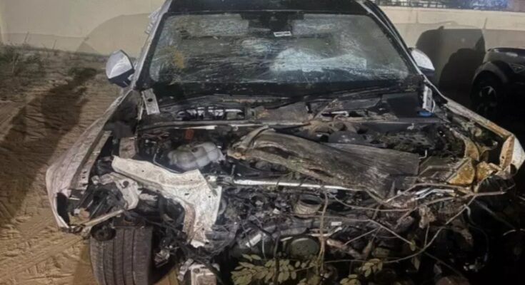 Jaipur, Audi, racing, accident, 16 injured, 1 death, high speed, 120 kmph, food stalls, Mansarovar, runaway car, divider collision, pedestrians, hospital, serious injuries, Jaipur Police, driver absconding, Rashid Barwa, eyewitnesses, chaos, crowd, solar businessman, vehicle seized, nasha, traffic,