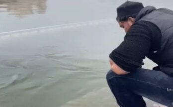 The young man who rinsed his mouth in the Golden Temple's sacred pool has apologized for the second time, joining his hands and saying, "Please forgive me, considering me as your brother or son."