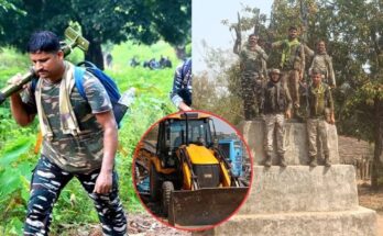 Saeed-Shah's bulldozer is running on Maoist monuments in Bastar, demolishing more than 70 in a year.