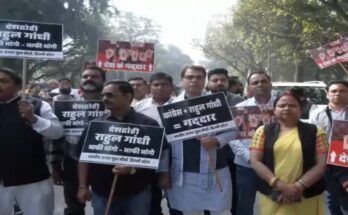 Politics heats up at AI Summit: BJP takes to streets to protest Congress protest, black flags thrown at Rahul Gandhi in Bhiwandi