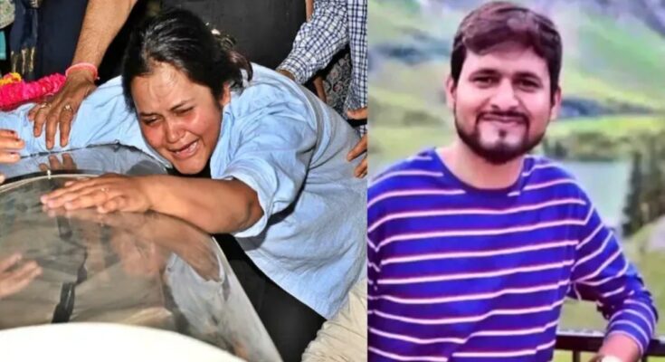 Pahalgam attack anniversary, Aishanya Dwivedi, Shubham Dwivedi, terror attack victims India, Narendra Modi statement, Yogi Adityanath meeting, Kashmir terrorism, Operation Sindoor, anti terrorism stance India, Pakistan terrorism allegations, victim family reaction, national honor demand victims, Kanpur victim story, emotional survivor story,