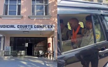 Hamirpur Court Incident, Himachal Pradesh News, Court Security Breach, DSP Gun Threat, Hamirpur Session Court, Raman Kumar, Double Barrel Gun, Court परिसर Harkamp, Police Action, Himachal Crime News, Court Weapon Case, Domestic Violence Case, Hamirpur Police, Court Security Lapse,
