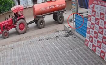 Water Tanker Crushes School-Going Child in Raipur; Accident Caught on CCTV