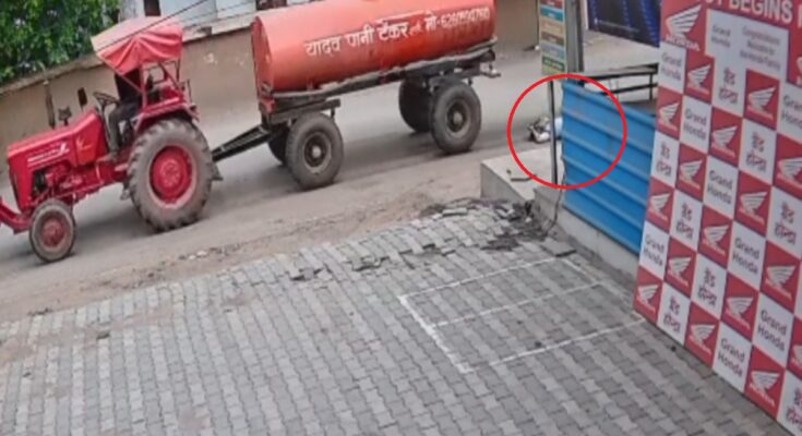 Water Tanker Crushes School-Going Child in Raipur; Accident Caught on CCTV
