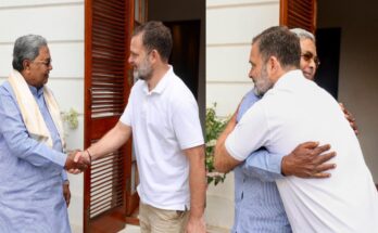 Siddaramaiah Meets Rahul Gandhi; Seeks Key Post for Son Following Resignation