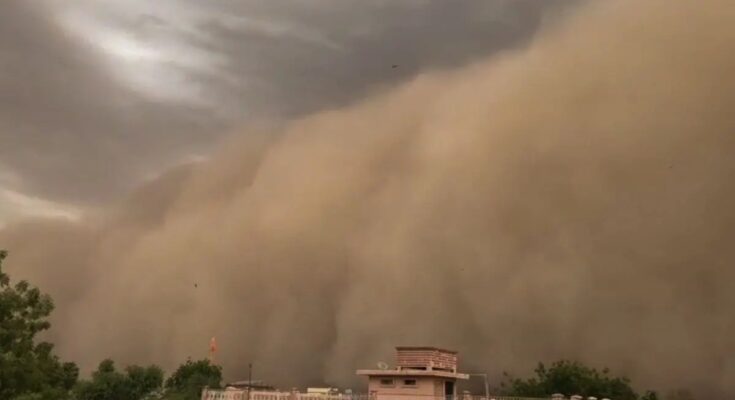 Sandstorm Alert Remains in Rajasthan Today: North India Finds Relief from the Heat Amidst Rain and Gusty Winds