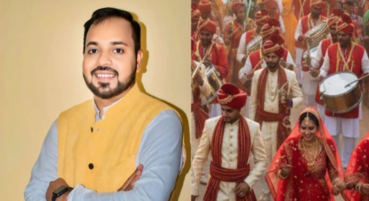 Deepesh Sahu—who transitioned from a teacher to an MLA—ties the knot today at a mass marriage ceremony.